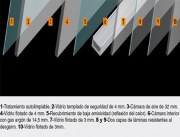 Dakea Azure Ventana Horizontal Plana