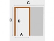 Estructura de puerta corredera Para placa de yeso laminado PYL pladur