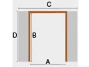 Dimensiones Estructura de puerta corredera Basic