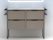 Mueble de Baño Keiko Fume Arenado 120