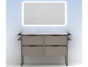 Mueble de Baño Keiko Fume Arenado 120