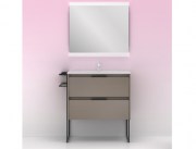 Mueble de Baño Keiko Fume Arenado 80