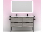 Mueble de Baño Keiko Gris Arenado 120