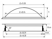 Claraboya zocalo recto