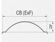 Cupula Exterior policarbonato celular