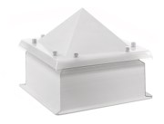 Zocalo Recto + Cupula Metacrilato Piramidal