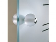 Pomo Acero Satinado- Puerta de Cristal Casali Maydisa
