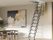 Escalera Escamoteable de tijera acero Galvanizado