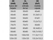 Claraboya zocalo recto