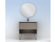 Mueble de Baño Yoko Fume Arenado 80