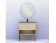 Mueble de Baño Yoko Roble arenado 80